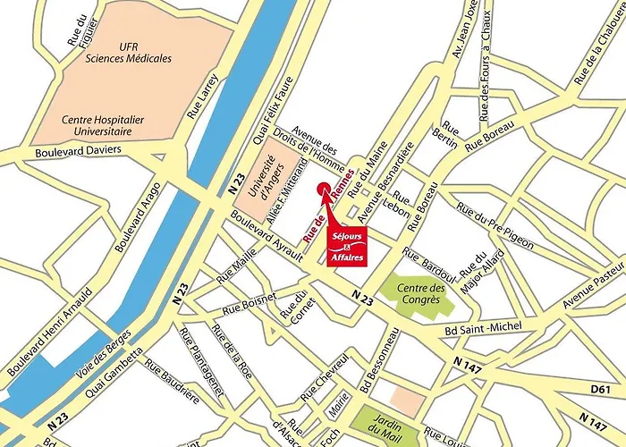 Appart hôtel Séjours&affaires Atrium Angers